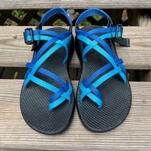 Chaco ZX/2 Blue/Turquoise Sandals Size 9